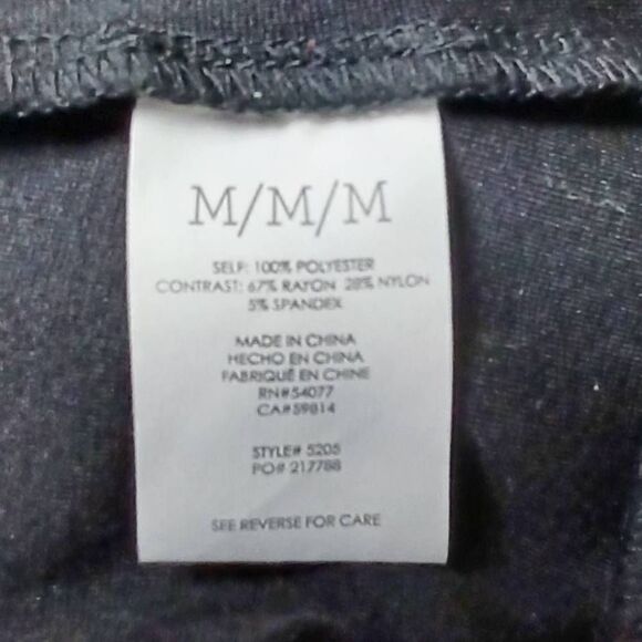 Cabi Indulgence top black cinched waist 3/4 sleeve size M - Picture 7 of 10